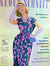 altes Modeheft Neuer Schnitt v. 1960 + Schnittmuster, tolle Brautkleider