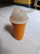 Tupperware Mix Fix D 10 Schüttelbecher 500 orange Shaker Milchshake Messbecher 