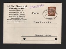 RADEVORMWALD, Postkarte 1934, H. W. Rocholl 