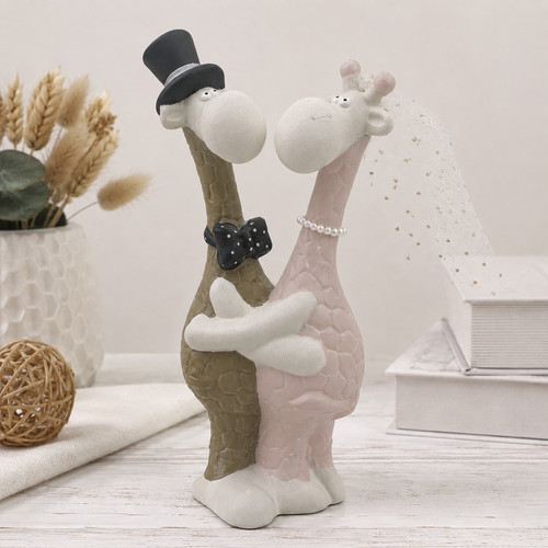 Keramik giraffe hochzeitspaar - keramik,