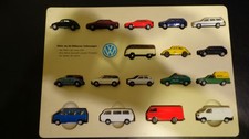 VW  Modellautos der letzten 50.Jahre. Miniaturen im Kunstoffgehäuse