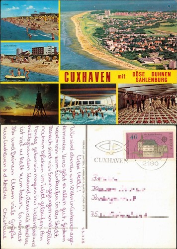 Ansichtskarte cuxhaven - ansichtskarte,