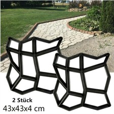 2×DIY Pflasterform Betonpflaster Gießform Schalungsform Schablone Garten Gehweg