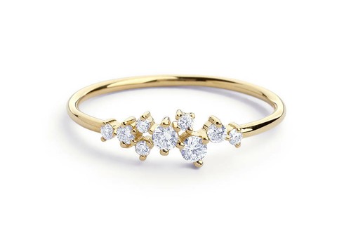 Brillanten goldring - brillanten,