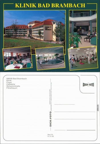 Ansichtskarte bad brambach - ansichtskarte,