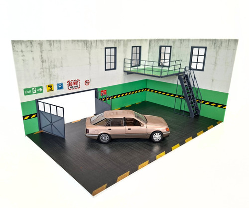 Zweistöckige garage maßstab - zweistöckige,