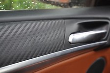 12 tlg 3D Carbon struktur Innenraum Interieur Leisten Zierleisten Tür leisten D2