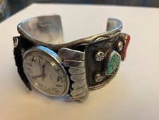 Navajo Silber Armreif Uhr