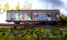 Roco H0 46510 DB-Schiebewandwagen Hbbis, KK   K99 gealtert Graffiti mit OVP