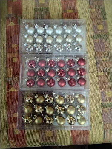 3x18 mini christbaumkugeln aus - mini,
