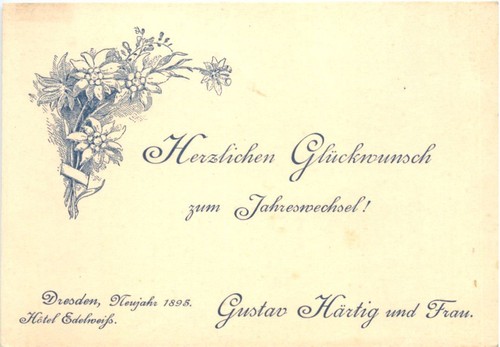 Dresden neujahr 1895 hotel - neujahr,