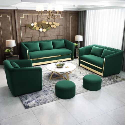 Textilsofa sofagarnitur 2 - textilsofa, 3+2