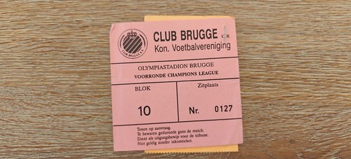 Ticket 1996 club brugge - 1996, kv
