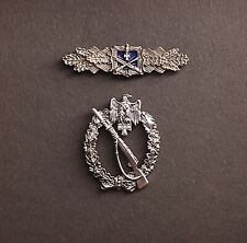 2er SET: PIN/Anstecker: Nahkampfspange/Infanterie Sturmabzeichen (Militaria)
