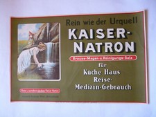 KAISER NATRON Arnold Holste Wwe. Bielefeld Original Plakat 1920/30er Jahre  Rar!