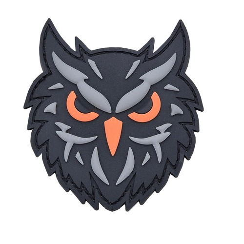 Black tactical owl - black,