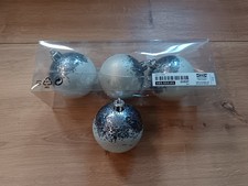 3x Kunststoff Weihnachtskugeln, Christbaumkugeln, Kugeln v. Ikea / 2