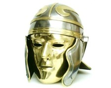 Mittelalter SCA LARP römischer gallischer Zenturio Helm mit Mann Gesichtsmaske