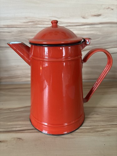 Emaille kanne rot - kanne, chic