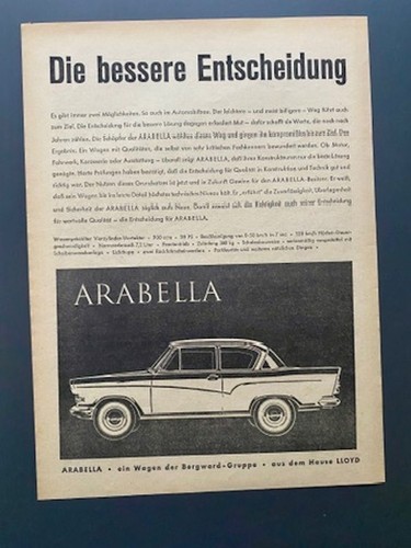 Arabella borgward gruppe lloyd - borgward,