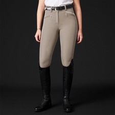 Mountain Horse Taupe 34 Reithose Damen Full-Grip Diana Damenreithose Vollbesatz