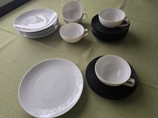 6 Teetassen mit  Unter- &