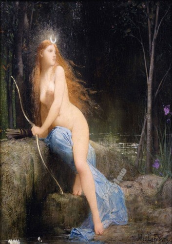 Vintage gemälde frau mädchen - vintage,