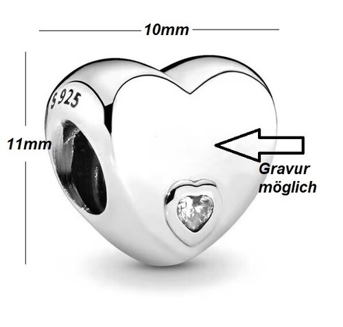 Charm herz passend - charm,