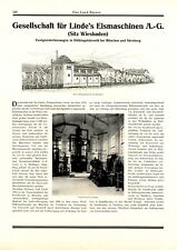 Linde Eismaschine Wiesbaden XL Reklame 1927 Kühlschrank Höllriegelkreuth Werbung