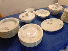 Winterling Röslau Bavaria Porzellanservice – Weiß mit Rosen-Goldrand