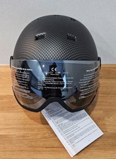 Skihelm Carbon Matt Schwarz