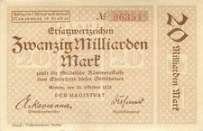 Stettin Stadt 20 Milliarden