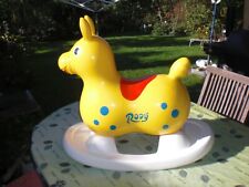 Rody gelb & Wippe - Hopser Hüpfer Pferd Hüpfpferd Schaukelpferd