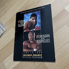 Mike Tyson Vs Tillman Programmheft Program Programe Boxing Boxsport Boxkampf