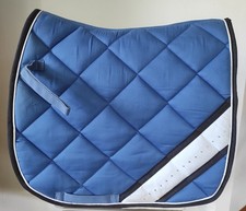 Schabracke blau/weiß mit