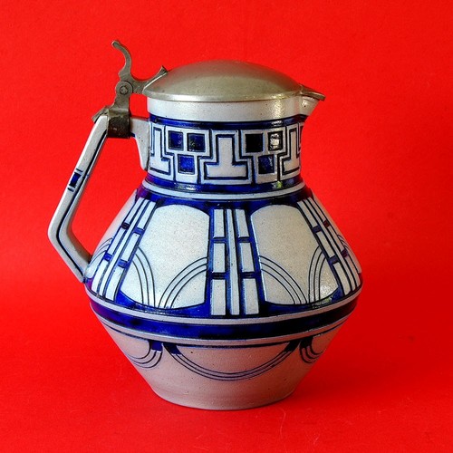 Jugendstil steinzeug krug - jugendstil, steinzeug-krug