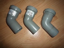 Rohrbogen HT-Rohr Abwasserrohr Abflußrohr Muffe Abzweig D40mm DN40 / 67° neu