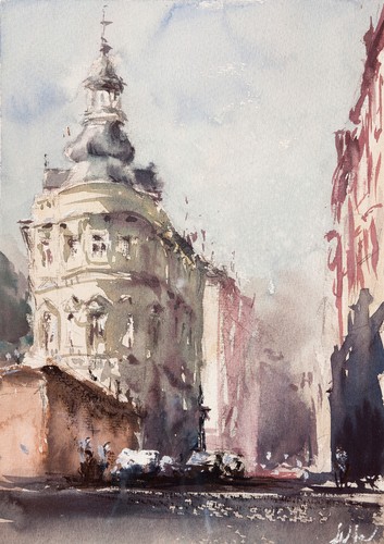 Original aquarell gemälde - original,