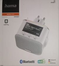 Hama Steckdosenradio DAB+/DAB Digitalradio klein weiß-DR40BT-Plug in Radio OVP