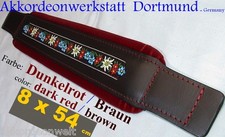 Dunkelrot akkordeon - 54,