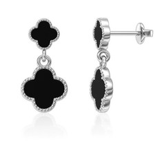 Damen ohrringe kleeblatt - damen, –