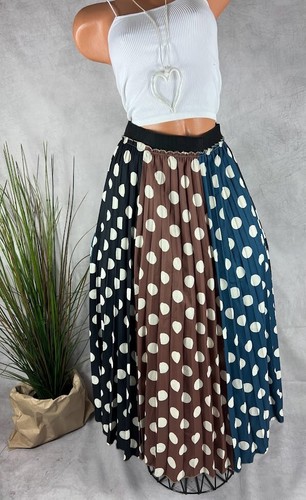 Langer maxi plissee rock - plissee,