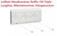 Leifheit Wandtrockner Rollfix 150 Triple Longline, Wäschetrockner, Hängetrockner