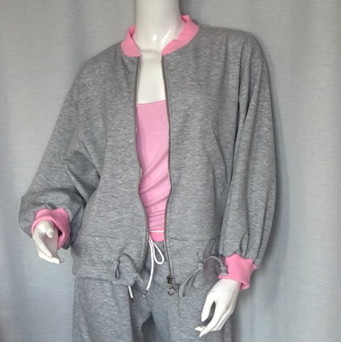übergang zipper jacke grau - zipper,