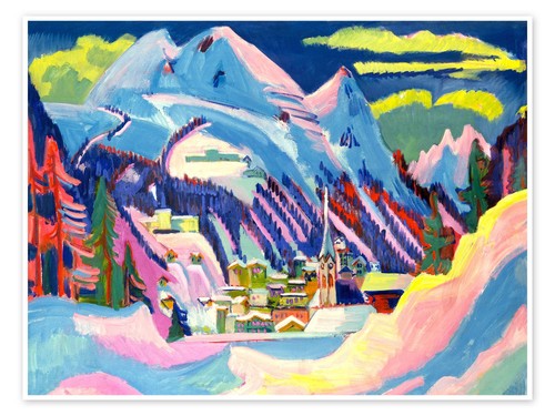Poster davos winter - poster,