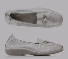 VITAFORM Damen- Mokassin Hirschleder Metall Schmucktrense Sohle Hilka Gr 38 HA16