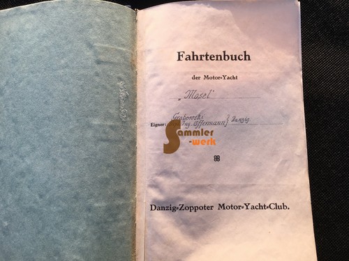 Fahrtenbuch mosel danzig - fahrtenbuch, „mosel“