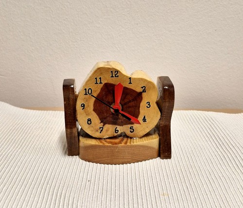 Handgefertigte naturholz uhr - handgefertigte,
