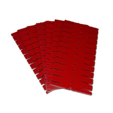7x Fischertechnik Bau Grundplatte 18x9cm - Ersatzteil Rot Fischer Basic Plate