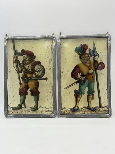 Historisches glasbild paar - historisches, –